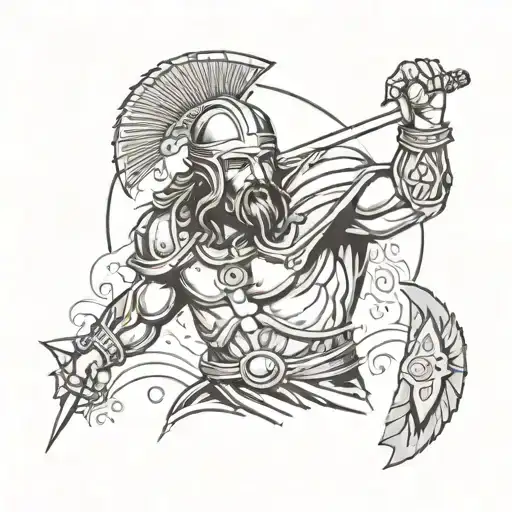 Gladiator With Jesus Christ