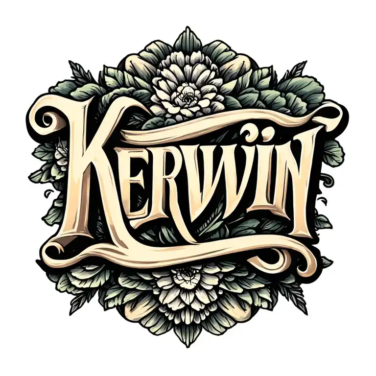 Word 'Kerwin' Written