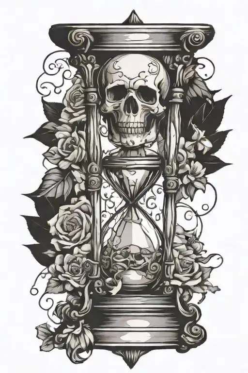 Memento Mori Hourglass