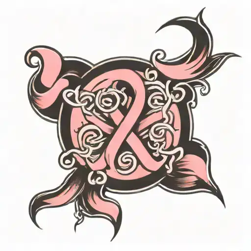 Breast Cancer Survivor Symbol Intertwined