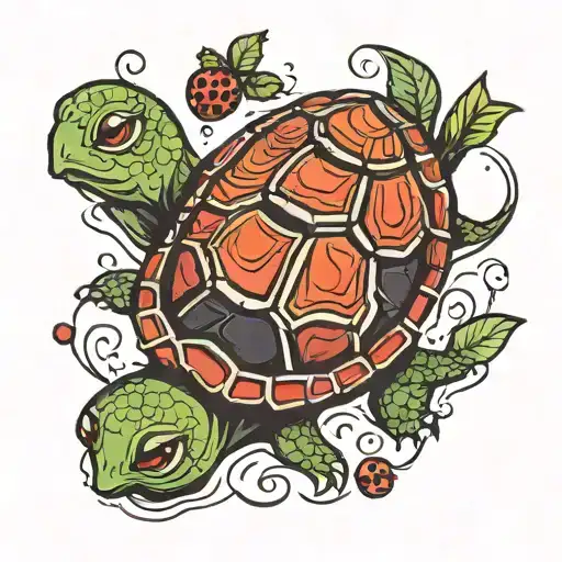 Turtle And Ladybug