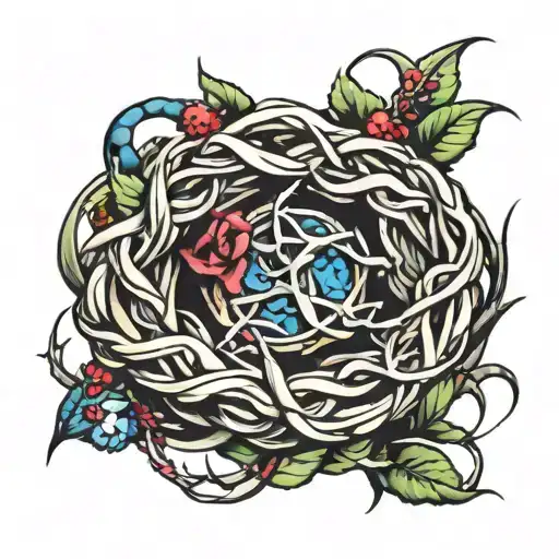 Crown Of Thorns Intertwined