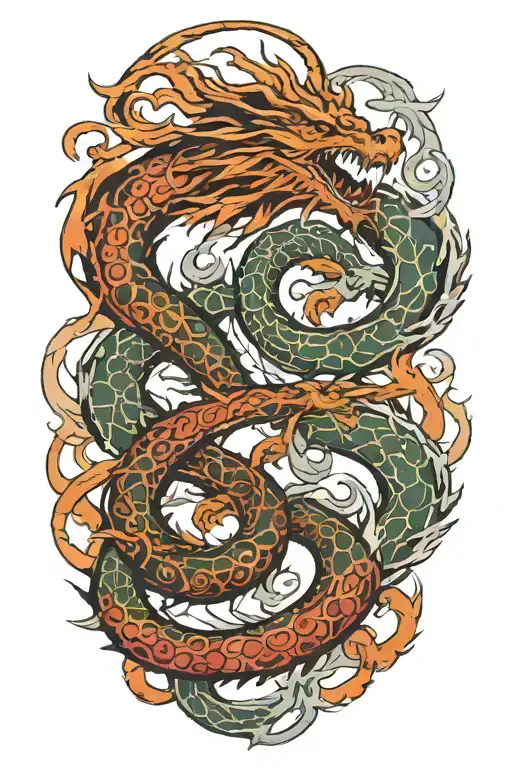 Intertwined Dragons