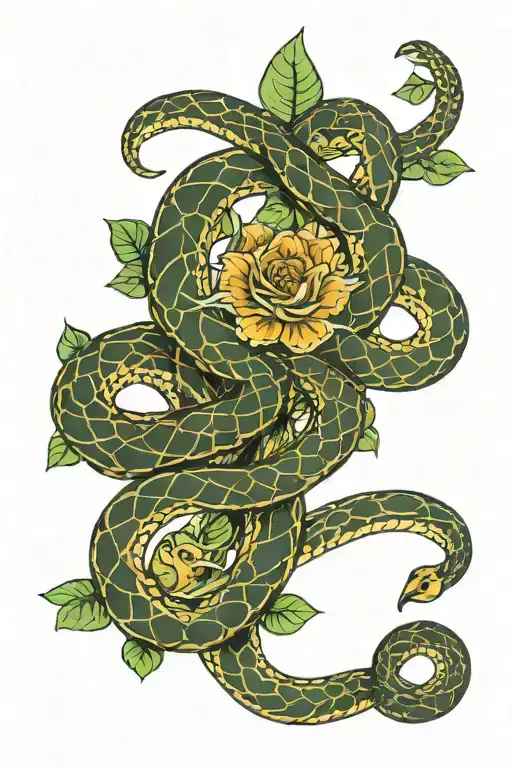 Snake Wrapped Around Ankle Traveling Up The Leg