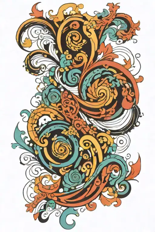 Abstract Swirls Arouns