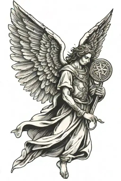 Biblical Angel Protection Symbol