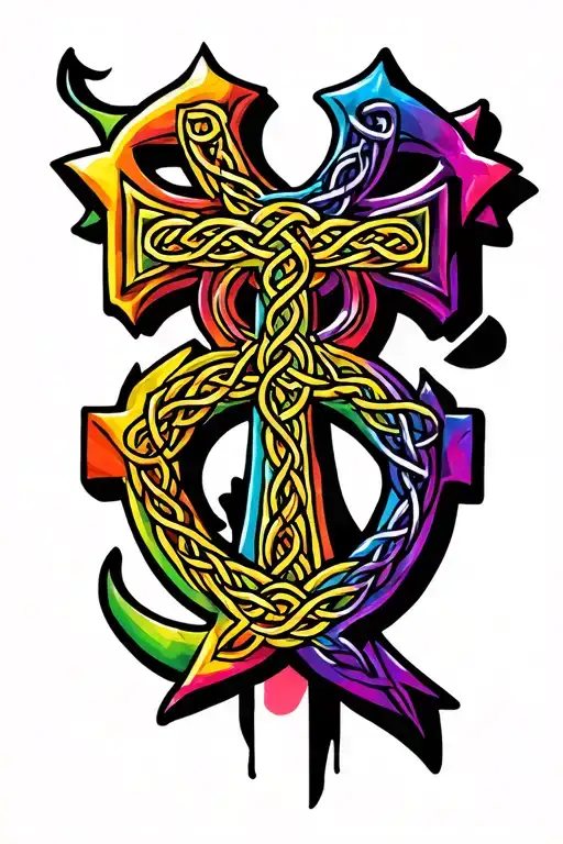 Celtic Cross Lgbtq Symbol