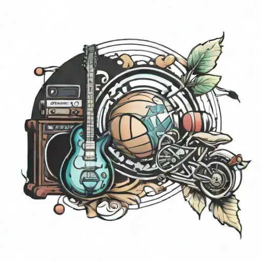 Music Basketball And Travel In Three Circles