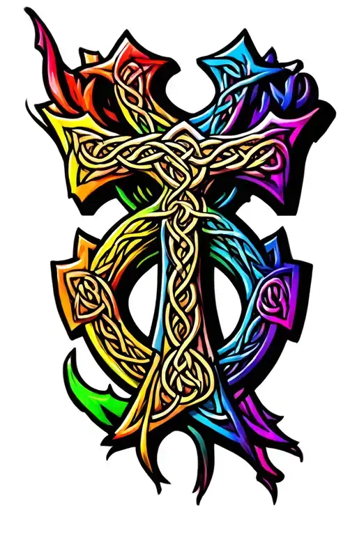 Celtic Cross Lgbtq Symbol