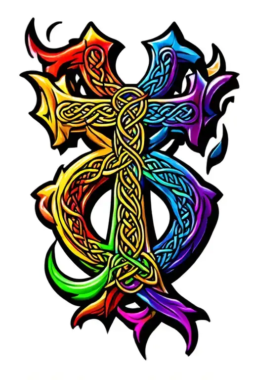 Celtic Cross Lgbtq Symbol