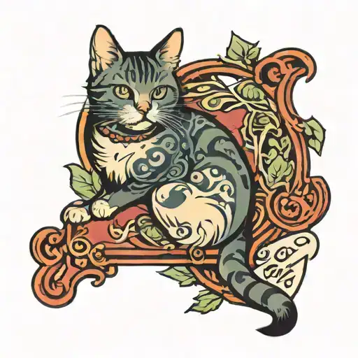 Viha Letter With Cat Sitting