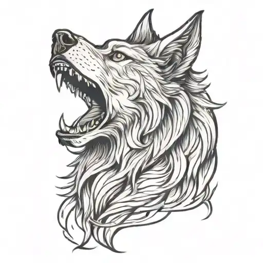 Howling Wolf Head