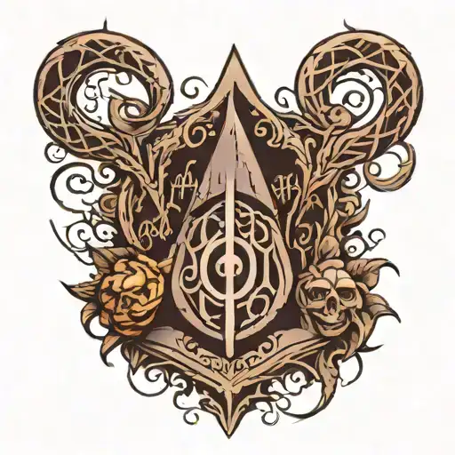 Harry Potter And Targeryen Sleeve With Dark Mark On Forearm