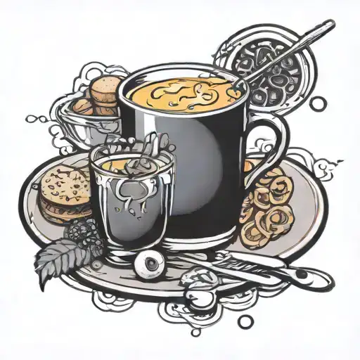 Breakfast In Black Grey