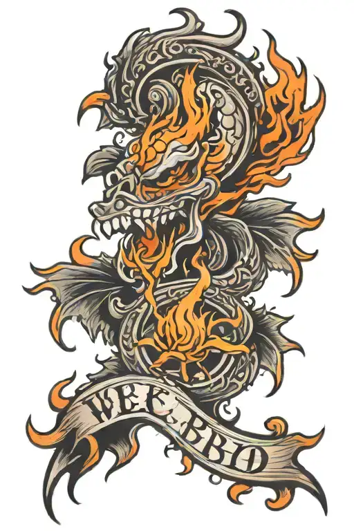 Flame With The Word Wbfb