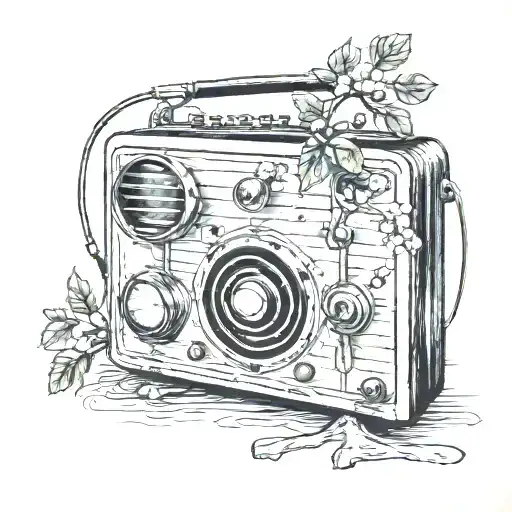 Old Radio And Tree
