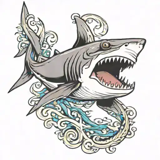 Shark With Letters B I R I P I