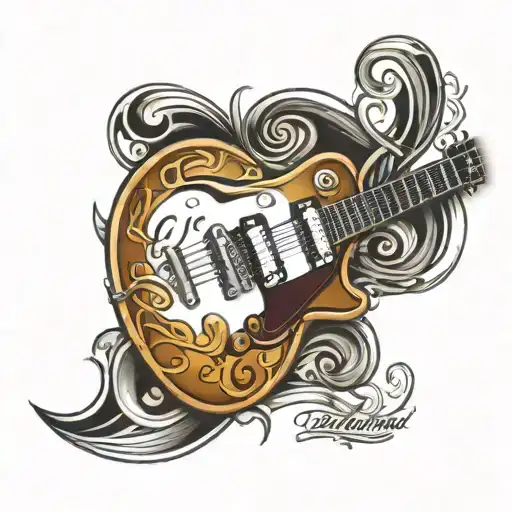 Les Paul Guitar Outline