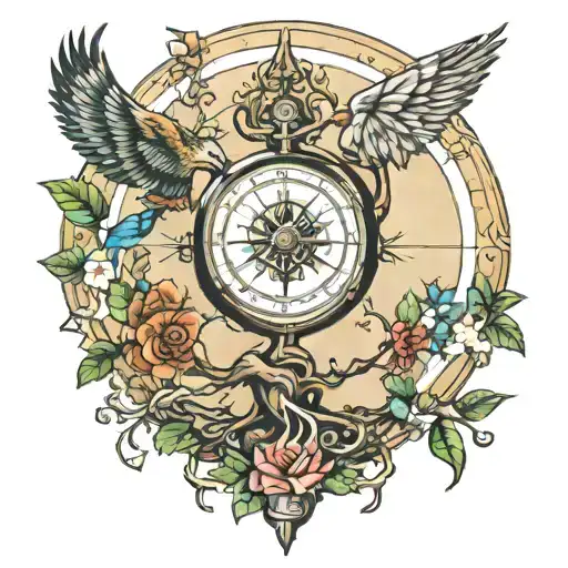 Tree Of Life With Compass