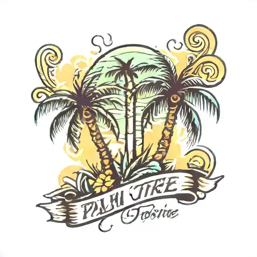 Palm Tree Stay Positive