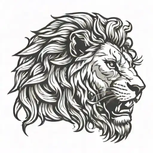 Roaring Lion Head Profile Holding