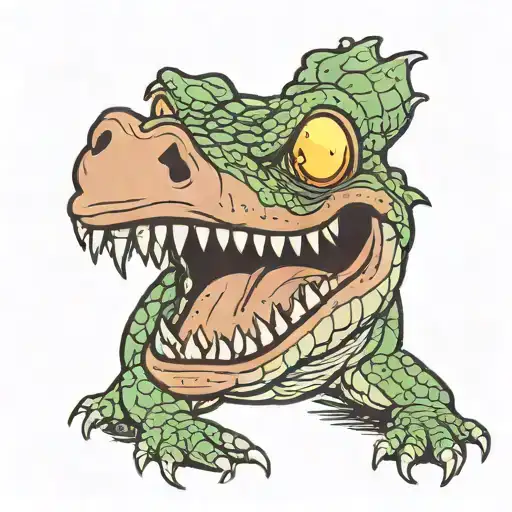 A Crocodile Fuckin A Dog