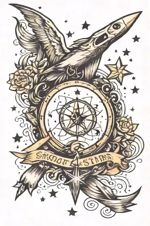 Shoot For The Stars Aim For The Moon Surrounded