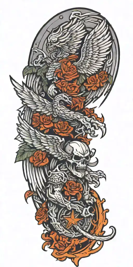 Angles With Wings Fighting A Deamon