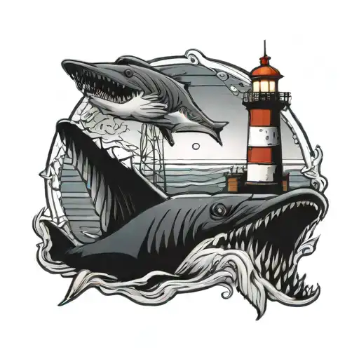 Lighthouse With Jaws Movie