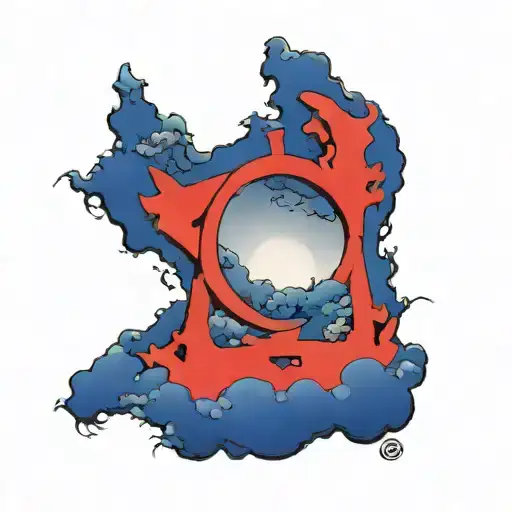 Enso Circle Contains A Tori Gate