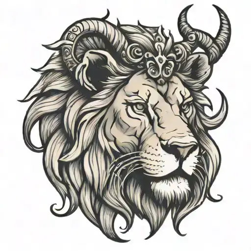 Lion With Horns
