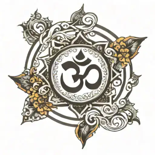 Om Inside Circle