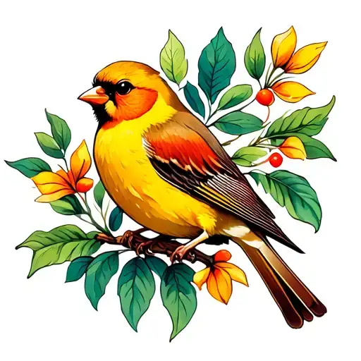 Golden Finch Bird