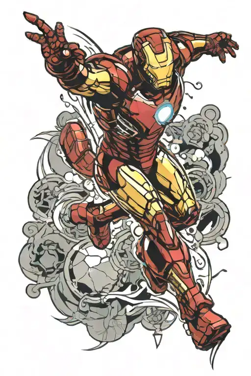 Iron Man Flying Color