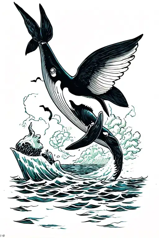 Whale Swallow Guy Falling