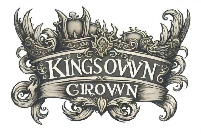 Kings Crown Name Written Underneath