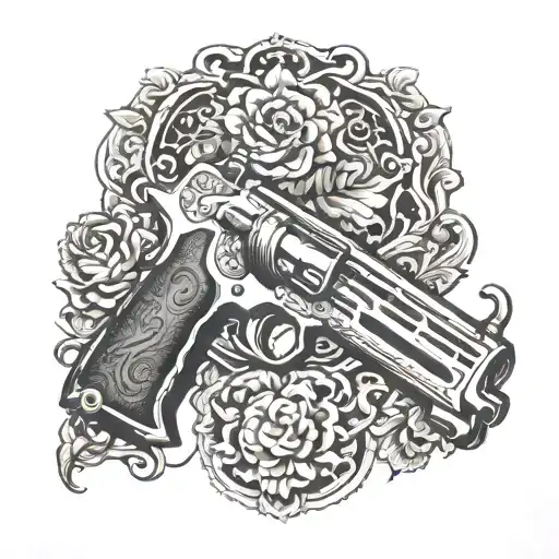 Engraved Gun