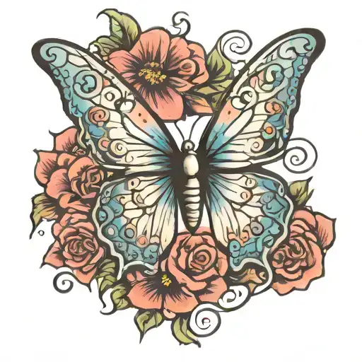 Religious And Butterfly