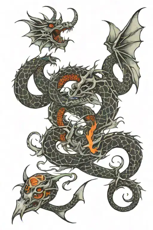 48 With Dragon Wrapped