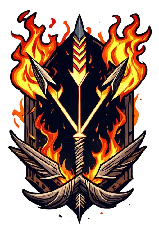 The Arrow Is Broken In The Middle In The Fire