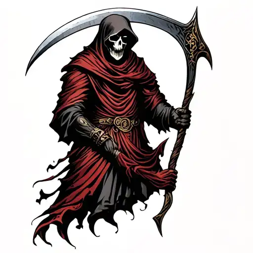 Reaper Holding A Scythe