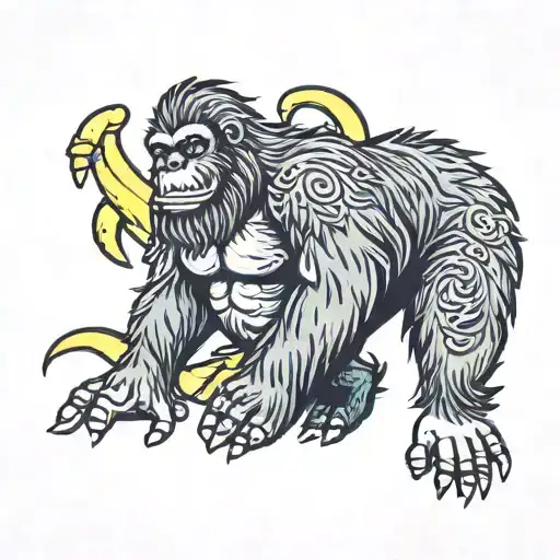 Bigfoot Love Banana