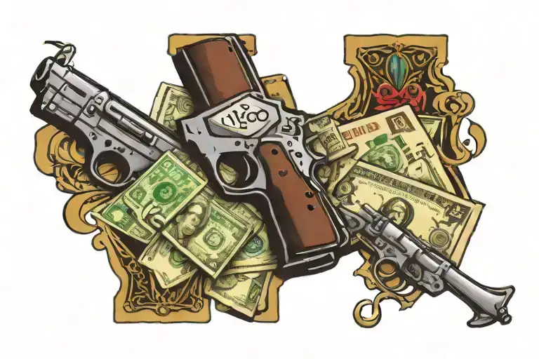Money Cards Guns Money Drugs