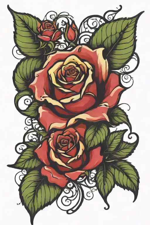 A Rose In Color That Half Is Rotten And The Other Half Has Bloomed