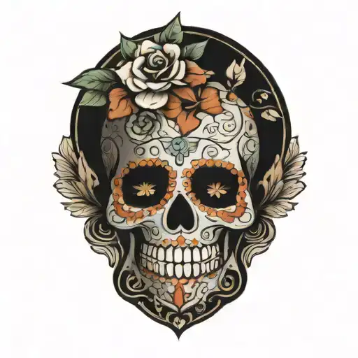 Boho Mandala Sugar Skull