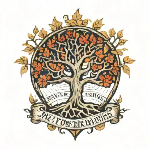 Tree Of Life Tattoo Where The Roots Shape Logo Of New York Rangers