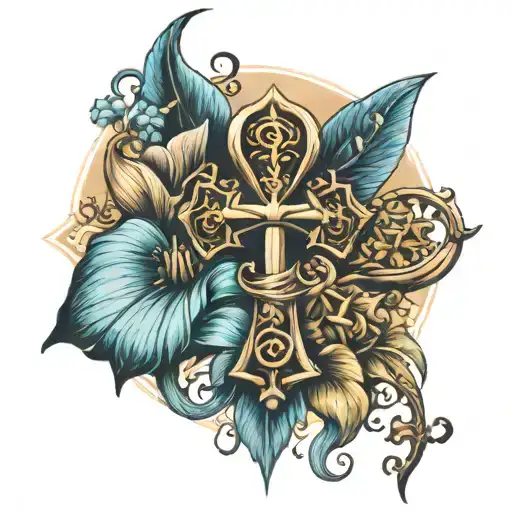 Ankh Ankh Lily Rose Sky And Draw