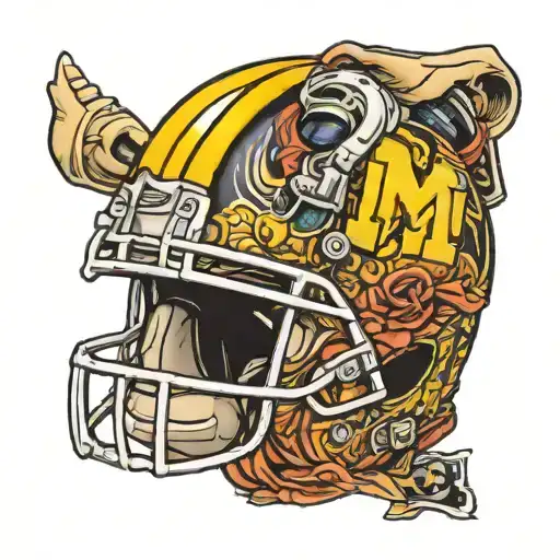 University Of Michigan Football Helmet