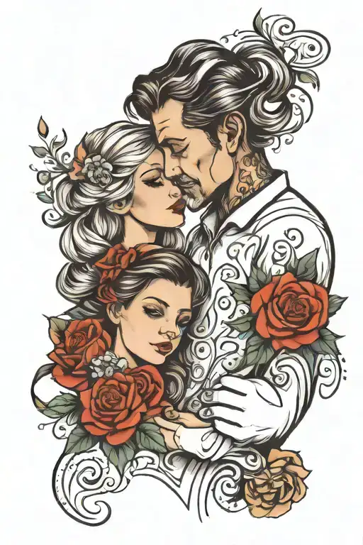 Father Daughter Holding Hands