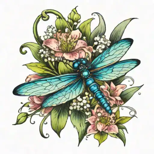 Dragonfly Lilly Of The Valley